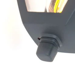 Klassieke buitenlantaarn wand down donkergrijs IP44 - Platar