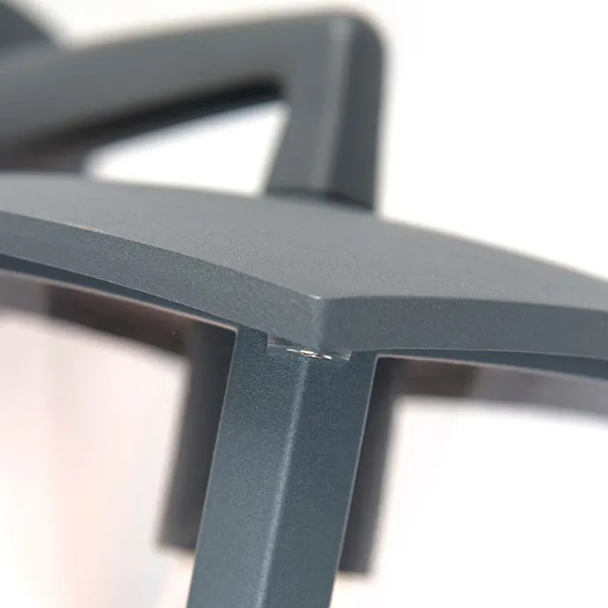 Klassieke buitenlantaarn wand down donkergrijs IP44 - Platar