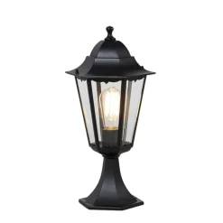Klassieke buitenlantaarn sokkel zwart 48,6 cm IP44 - New Orleans