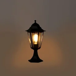 Klassieke buitenlantaarn sokkel zwart 48,6 cm IP44 - New Orleans