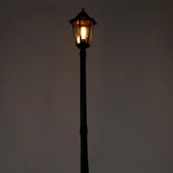 Klassieke buitenlantaarn zwart 200 cm IP44 - Havana