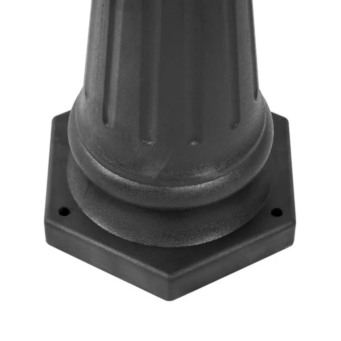 Klassieke buitenpaal zwart 217cm IP44 - New Haven Hammered