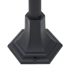 Klassieke buitenpaal zwart 122cm IP44 - New Haven Hammered