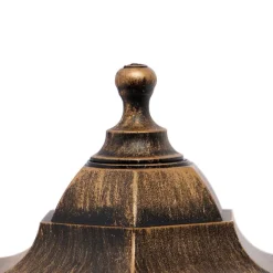 Klassieke buitenwandlamp antiek goud met bewegingssensor - New Haven