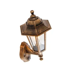 Klassieke buitenwandlamp antiek goud met bewegingssensor - New Haven