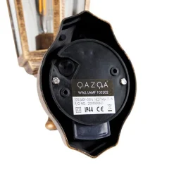 Klassieke buitenwandlamp antiek goud met bewegingssensor - New Haven