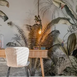 Klassieke hanglamp goud met touw - Animal Monkey