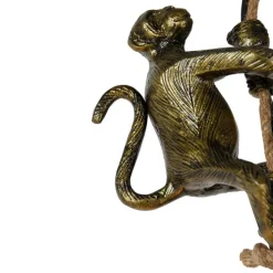 Klassieke hanglamp goud met touw - Animal Monkey