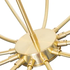 Klassieke hanglamp goud met glas 12-lichts - Elien