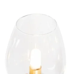 Klassieke hanglamp goud met glas 12-lichts - Elien