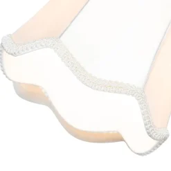 Klassieke hanglamp messing met witte lampenkap 5-lichts - Nona