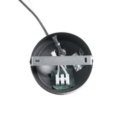 Klassieke hanglamp zwart met lampenkap goud 5-lichts - Nona