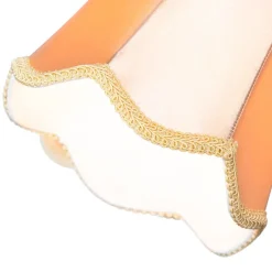 Klassieke hanglamp zwart met lampenkap goud 5-lichts - Nona