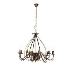 Klassieke kroonluchter antiek goud 8-lichts - Giuseppe