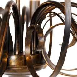 Klassieke kroonluchter antiek goud 8-lichts - Giuseppe