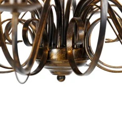 Klassieke kroonluchter antiek goud 8-lichts - Giuseppe