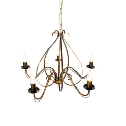 Klassieke kroonluchter antiek goud 5-lichts - Giuseppe