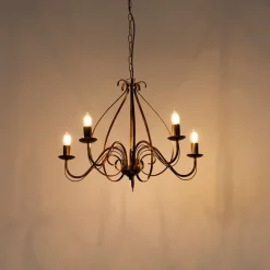 Klassieke kroonluchter antiek goud 5-lichts - Giuseppe