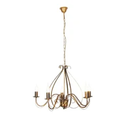 Klassieke kroonluchter antiek goud 5-lichts - Giuseppe