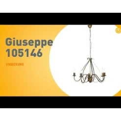 Klassieke kroonluchter antiek goud 5-lichts - Giuseppe