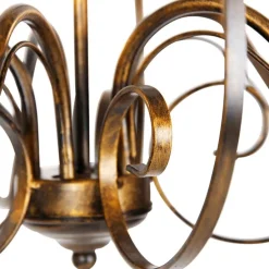 Klassieke kroonluchter antiek goud 5-lichts - Giuseppe