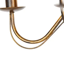 Klassieke kroonluchter antiek goud 5-lichts - Giuseppe