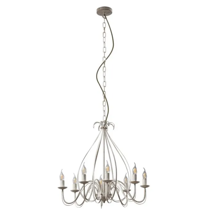 Klassieke kroonluchter crème 8-lichts - Giuseppe