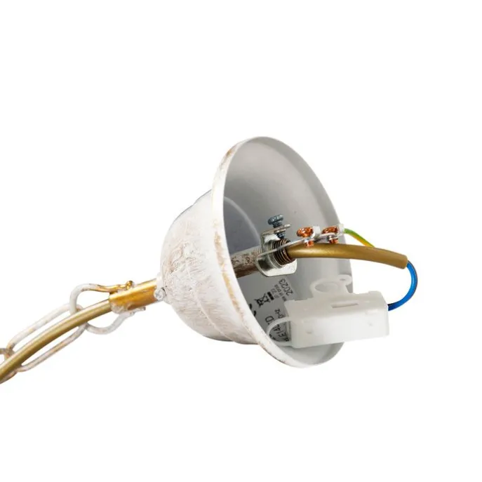 Klassieke kroonluchter crème 8-lichts - Giuseppe