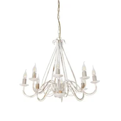 Klassieke kroonluchter crème 8-lichts - Giuseppe