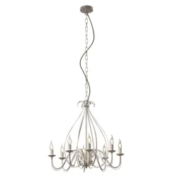 Klassieke kroonluchter crème 8-lichts - Giuseppe