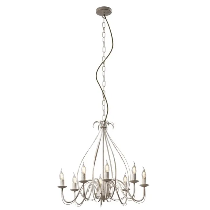 Klassieke kroonluchter crème 8-lichts - Giuseppe