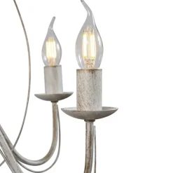 Klassieke kroonluchter crème 8-lichts - Giuseppe