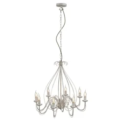 Klassieke kroonluchter crème 8-lichts - Giuseppe