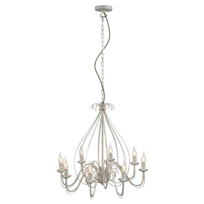 Klassieke kroonluchter crème 8-lichts - Giuseppe