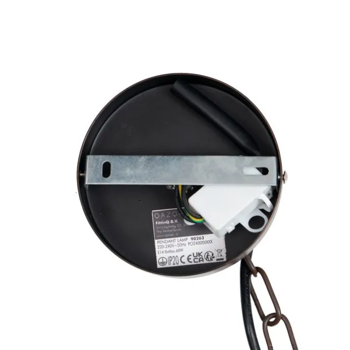 Klassieke kroonluchter roestbruin 5-lichts - Giuseppe