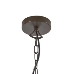 Klassieke kroonluchter roestbruin 5-lichts - Giuseppe