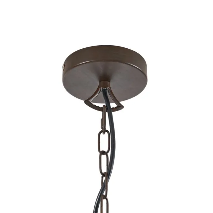 Klassieke kroonluchter roestbruin 8-lichts - Giuseppe