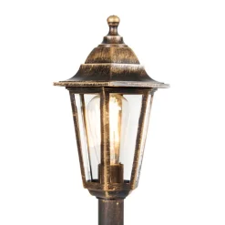 Klassieke lantaarn antiek goud - New Haven