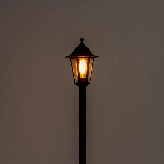 Klassieke lantaarn zwart IP44 - New Haven