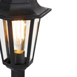 Klassieke lantaarn zwart IP44 - New Haven