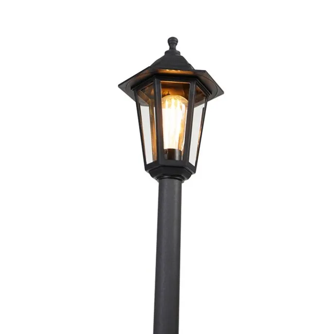 Klassieke lantaarn zwart IP44 - New Haven