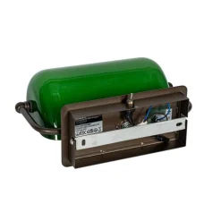 Klassieke notaris wandlamp donkerbrons met groen glas - Banker