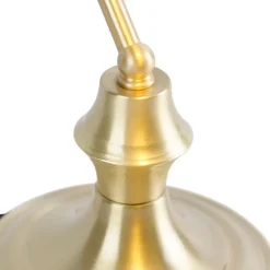 Klassieke notarislamp goud met opaal glas - Banker