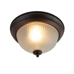 Klassieke plafondlamp bruin opaal - Classico