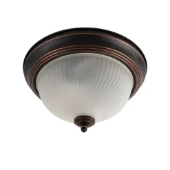 Klassieke plafondlamp bruin opaal - Classico