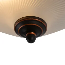 Klassieke plafondlamp bruin opaal - Classico