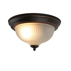 Klassieke plafondlamp bruin opaal - Classico