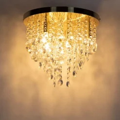 Klassieke plafondlamp goud/messing 35 cm - Medusa