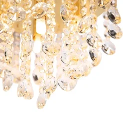 Klassieke plafondlamp goud met glas - Medusa