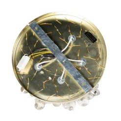 Klassieke plafondlamp goud met glas - Medusa